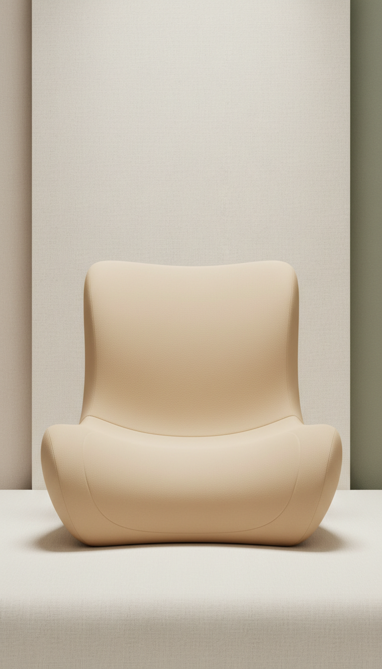 Posture-correcting lumbar cushion