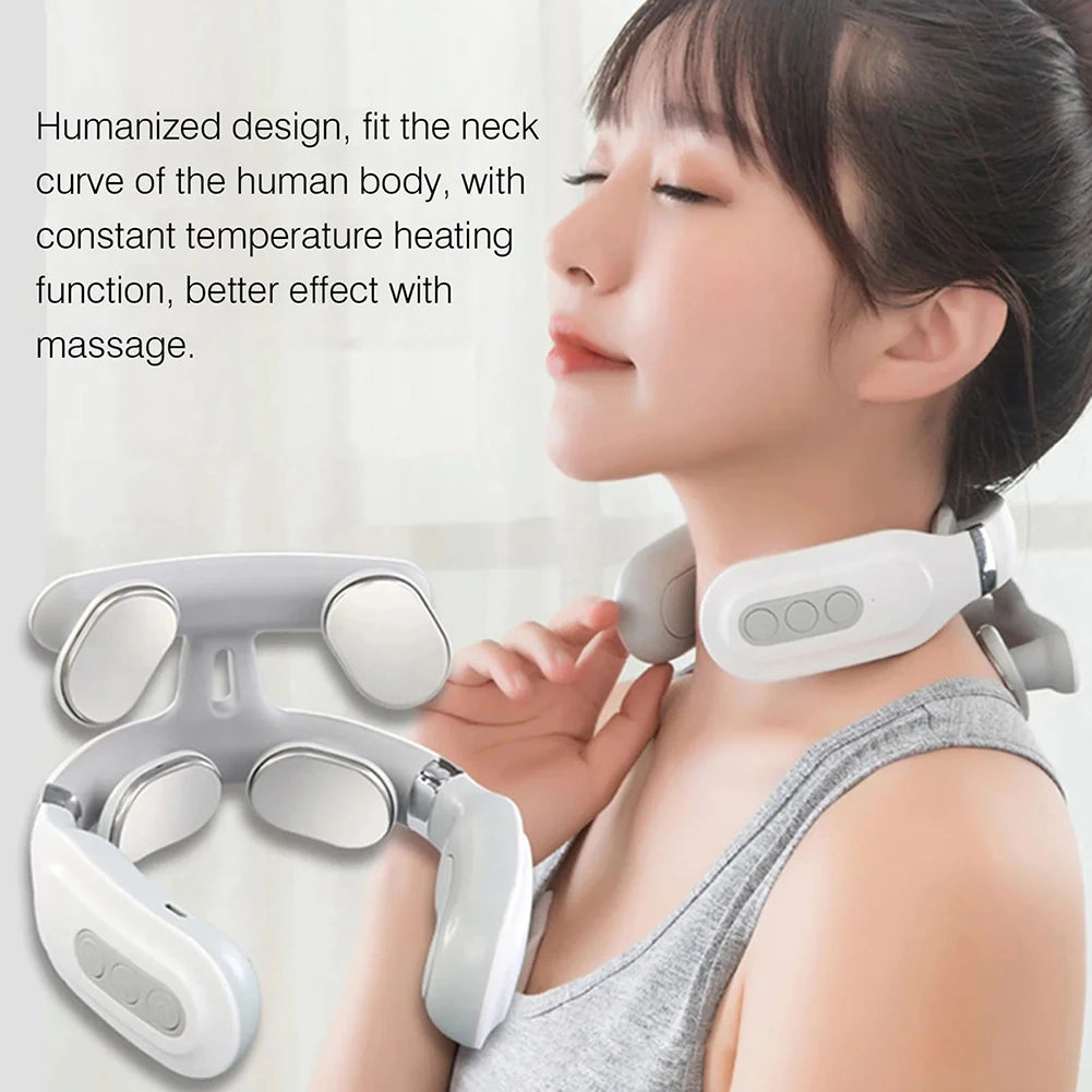 Masajeador Cervical Eléctrico 4 Cabezales con Calor ErgoPlen™