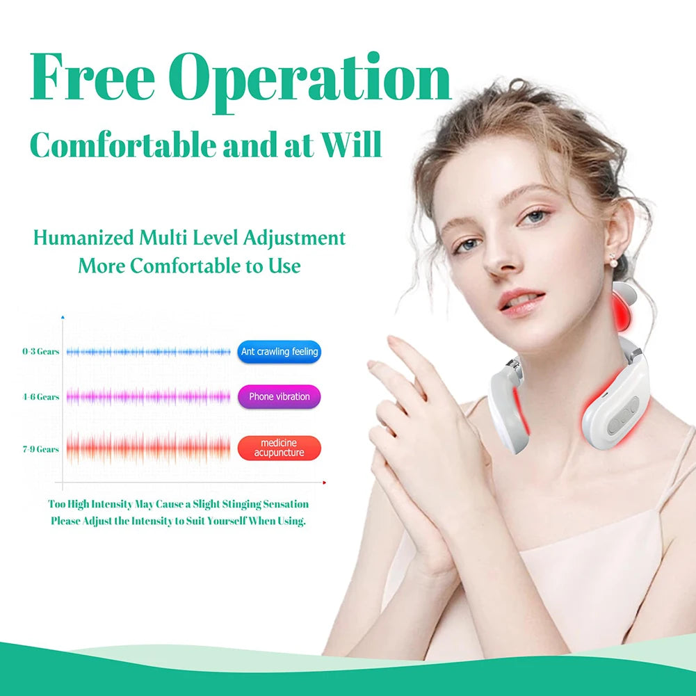 Masajeador Cervical Eléctrico 4 Cabezales con Calor ErgoPlen™