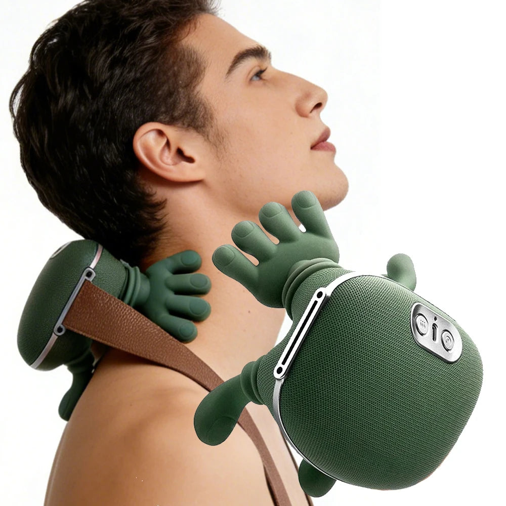 Masajeador Cervical y de Hombros 4D con  Bionic Palm | Masaje Shiatsu  | Masajeador Portátil para Casa y Oficina