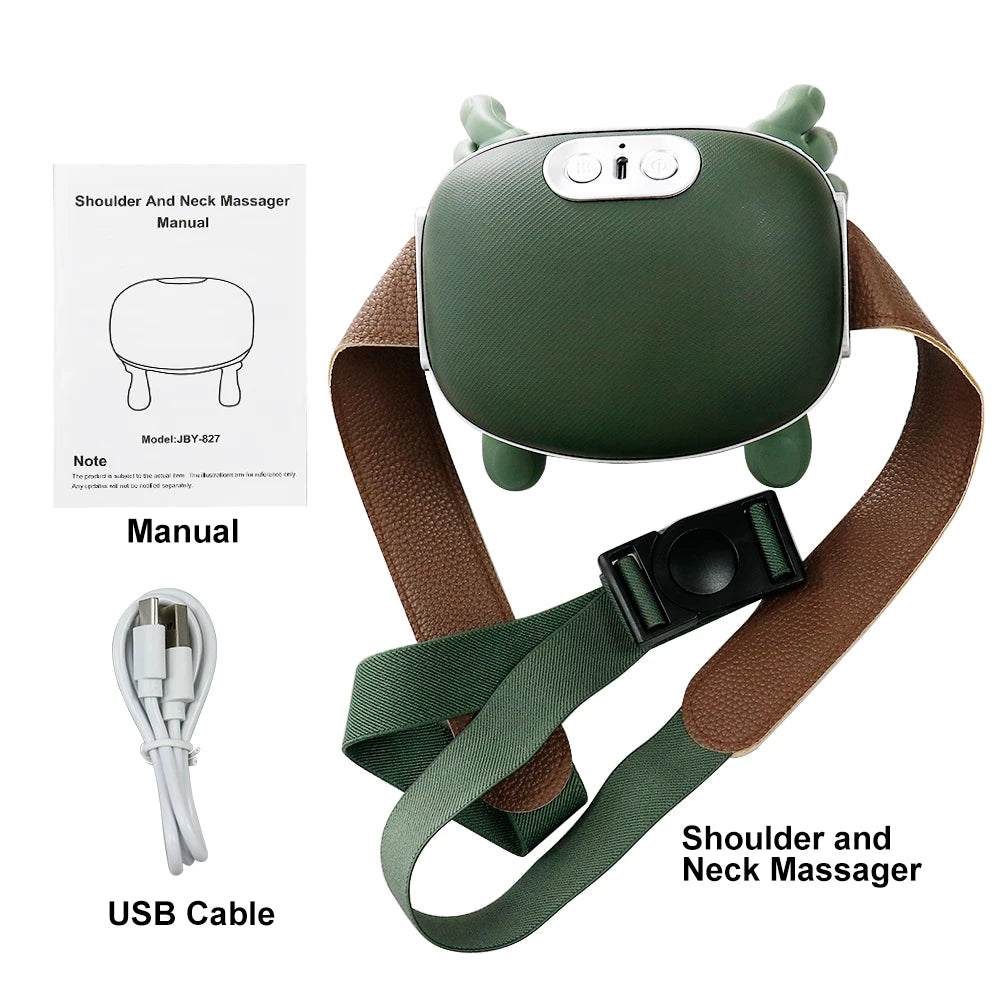 Masajeador Cervical y de Hombros 4D con  Bionic Palm | Masaje Shiatsu  | Masajeador Portátil para Casa y Oficina