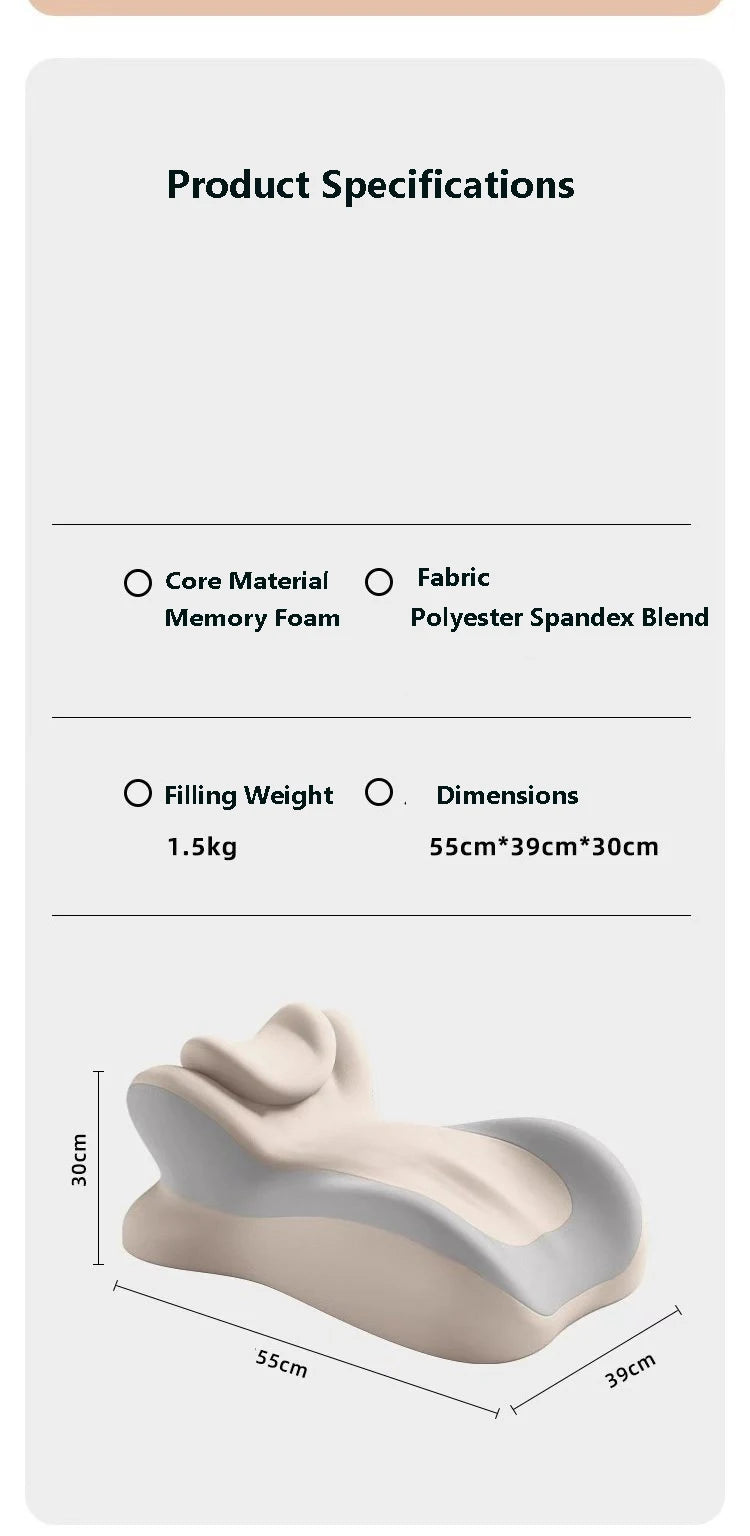 Almohada Ergonómica Multifuncional de Espuma Viscoelástica