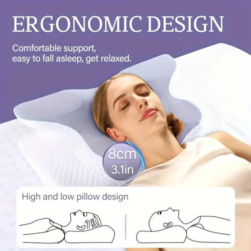 ErgoPlen™ Anti-Snoring Butterfly Memory Foam Cervical Pillow