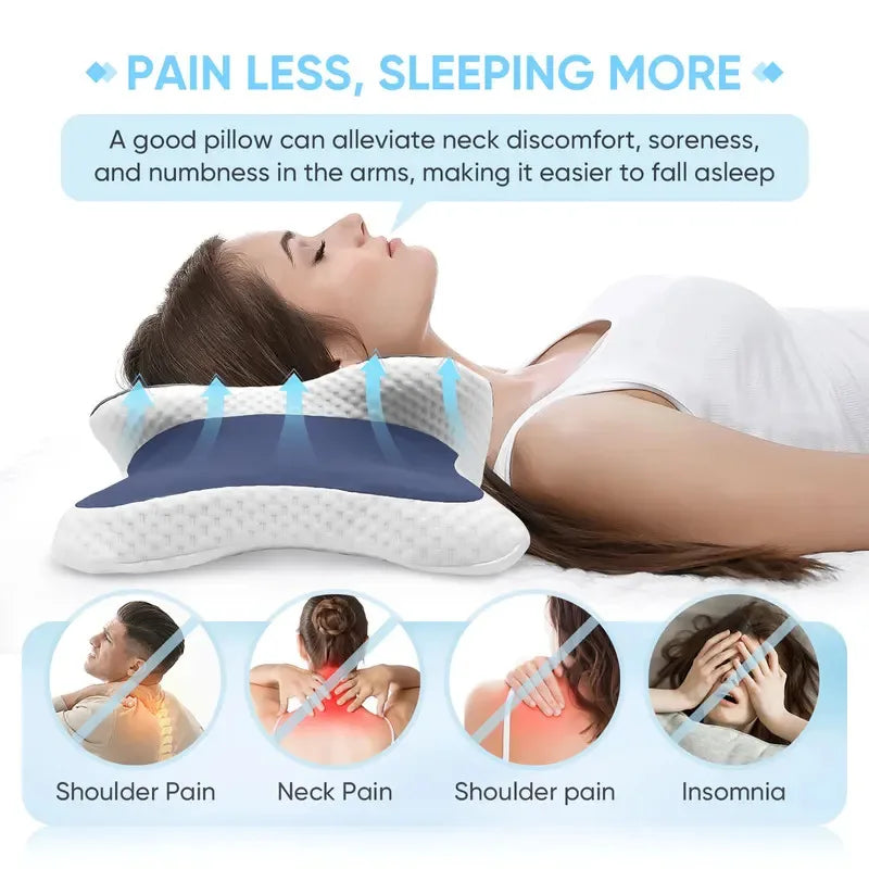 almohada cervical para alivio del cuello 
