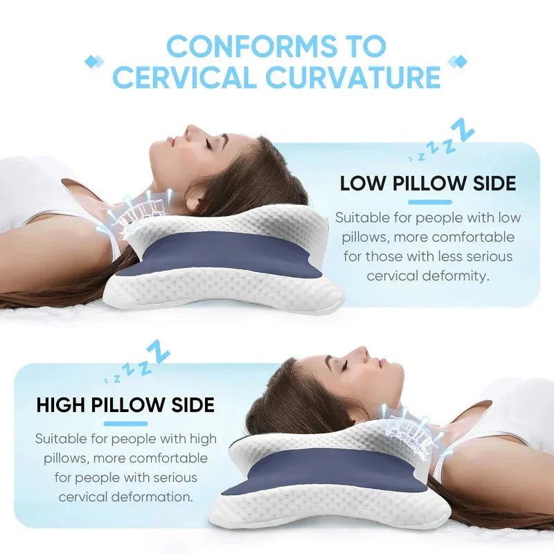 Almohada cervical ErgoPlen para dormir boca arriba