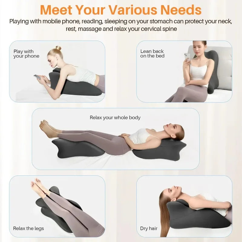 almohada de cuña viscoelastica para usarla en varias posiciones