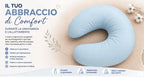 Almohada de embarazo ErgoPlen usada para dormir de lado