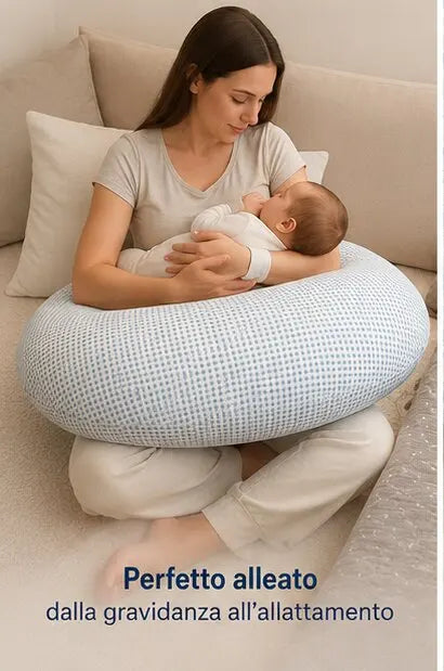Funda de algodón transpirable de la almohada de embarazo ErgoPlen