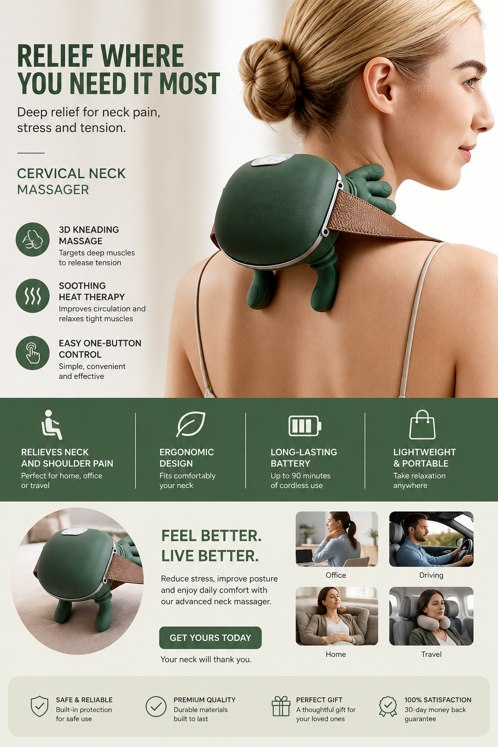 masajeador cervical ergoplen