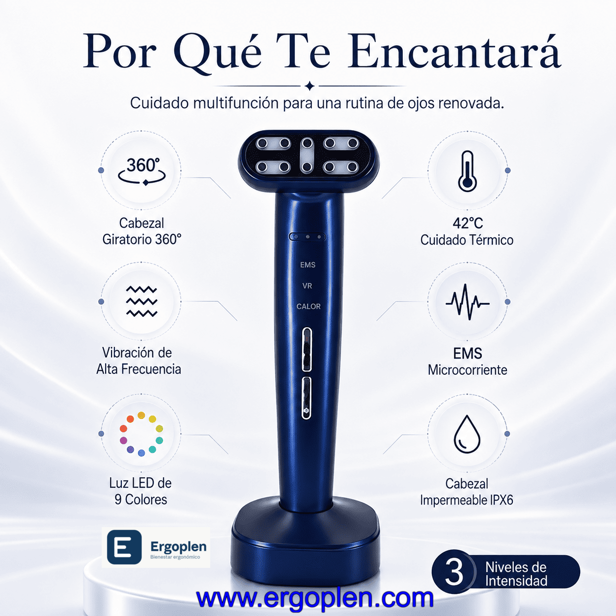 Por qué elegir el masajeador de ojos EMS ErgoPlen