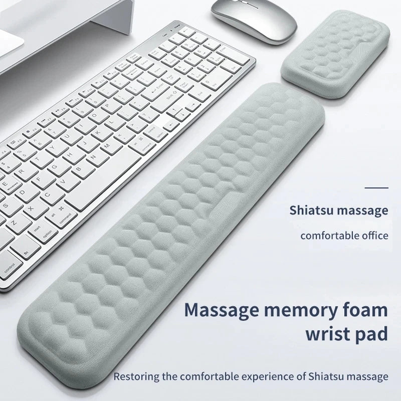 Set reposamuñecas de teclado y ratón en memory foam Ergoplen